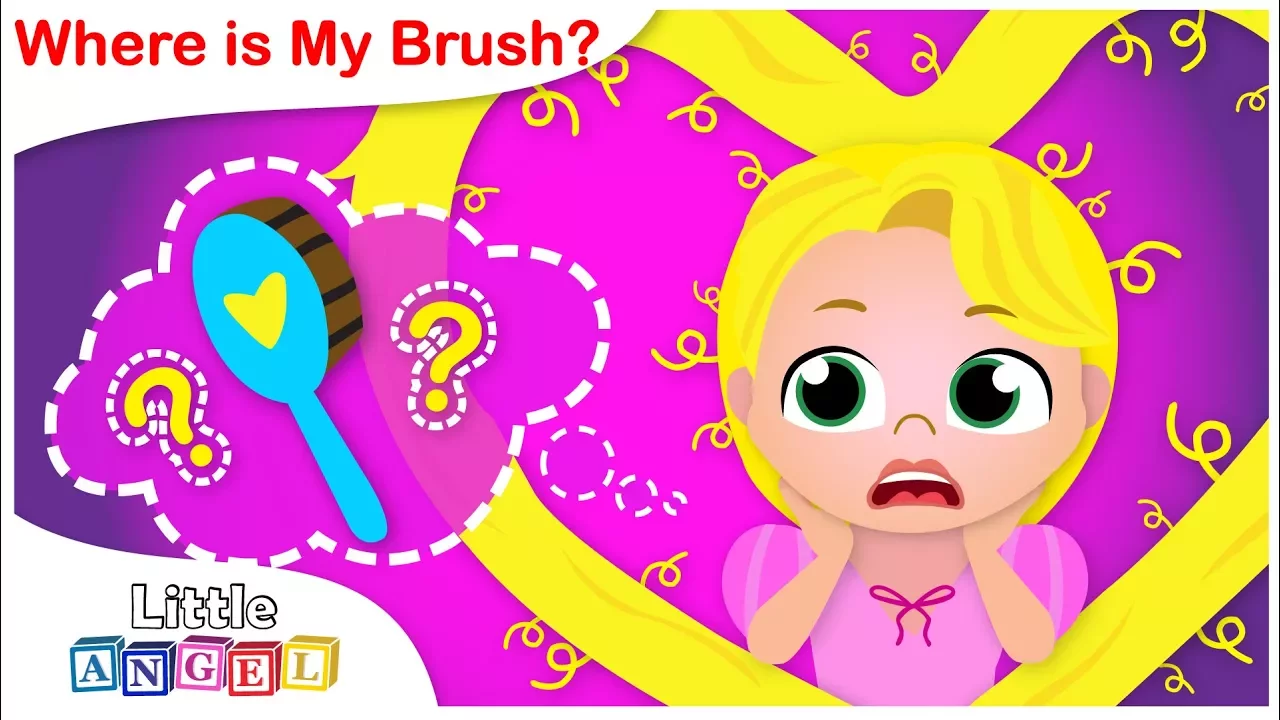 Where is my Brush | Princess Songs | Nursery Rhymes by Little Angel background