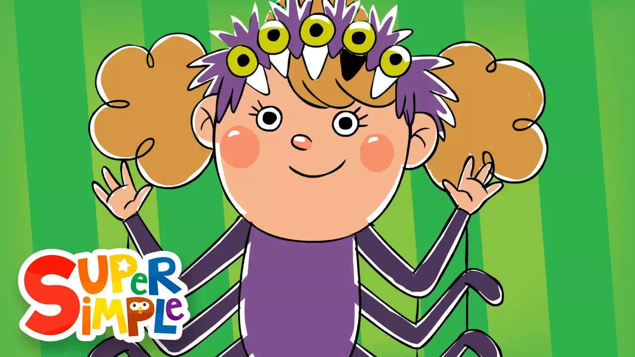 Five Creepy Spiders | Halloween Song | Super Simple Songs background