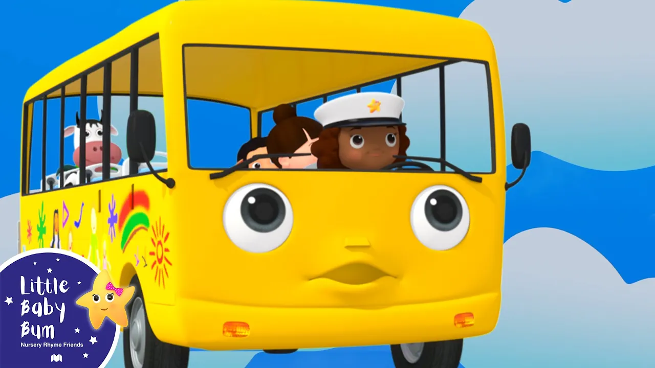 Wheels On The Bus On The Rainy Day | Little Baby Bum - New Nursery Rhymes for Kids background
