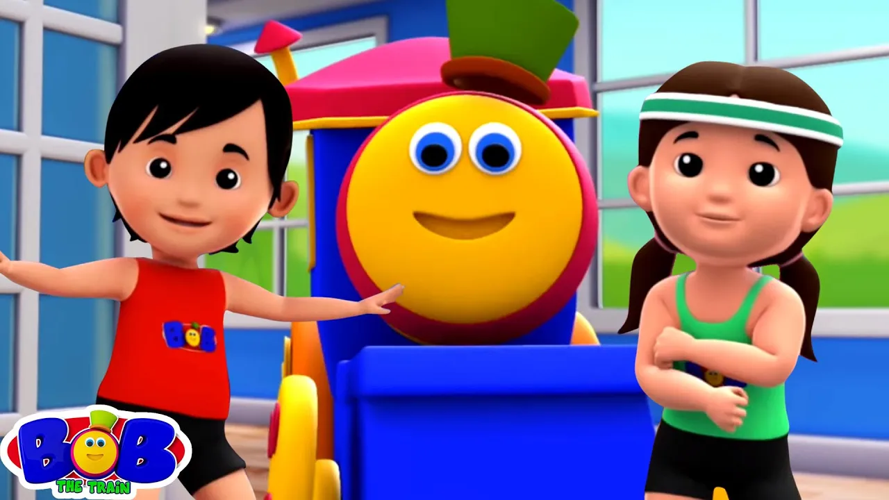 Open Shut Them Exercise Song for Kids & More Preschool Rhymes By Bob The Train