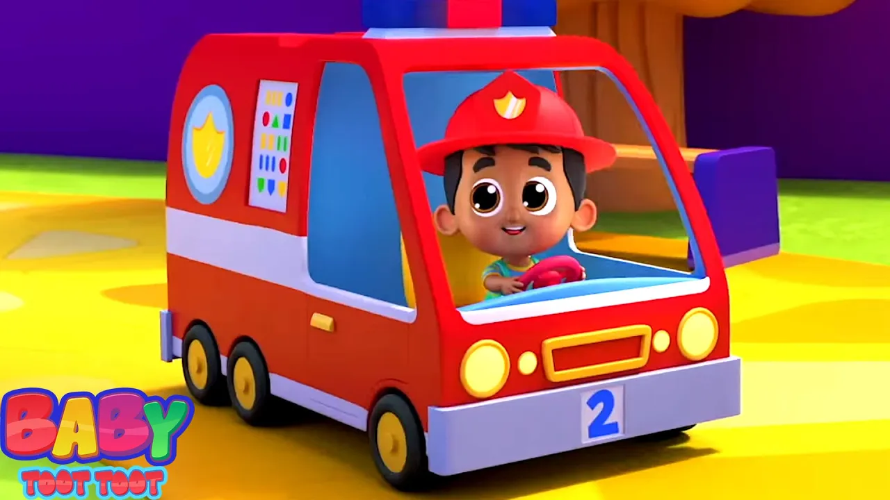 Wheels On The Fire Truck + More Nursery Rhymes & Cartoon Videos for Kids