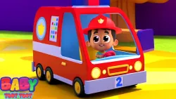 Wheels On The Fire Truck + More Nursery Rhymes & Cartoon Videos for Kids