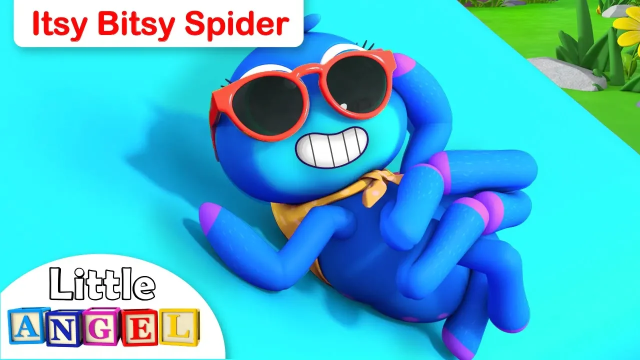 Itsy Bitsy Spider Went Up the Water Spout | Animal Kids Songs | Nursery Rhymes by Little Angel background