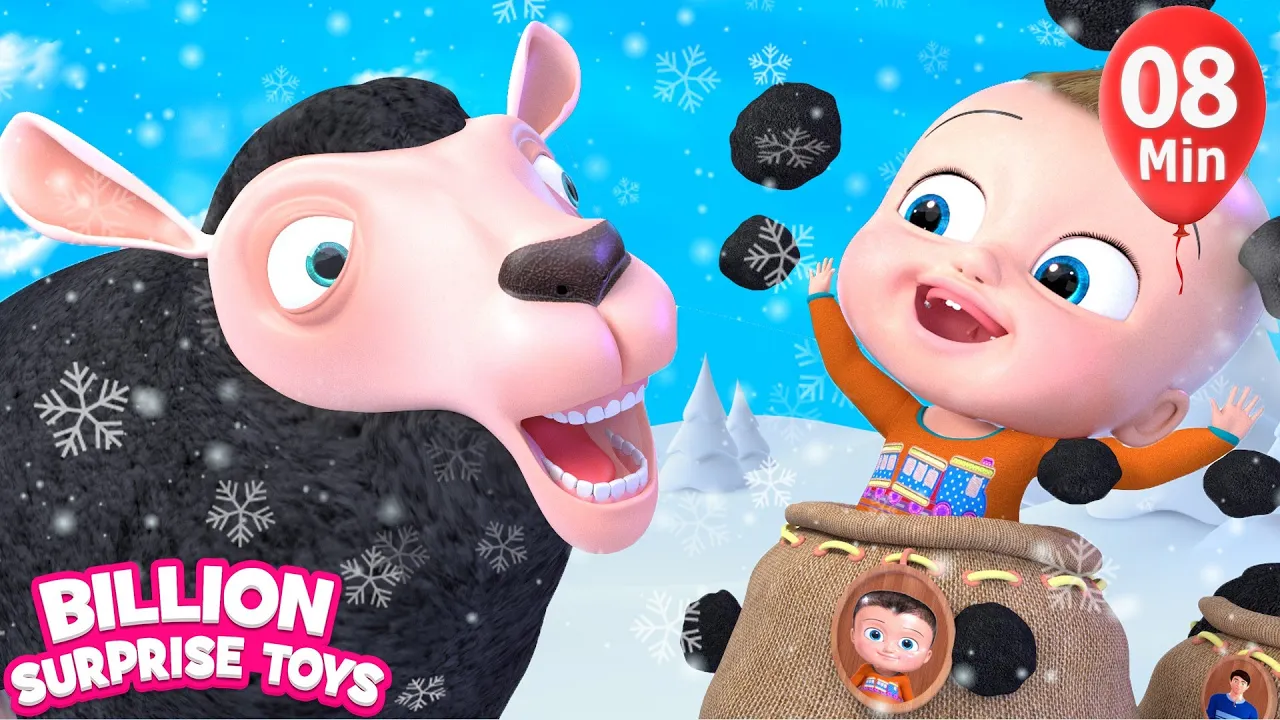 Baa Baa Black Sheep Winter - BillionSurpriseToys Nursery Rhymes, Kids Songs