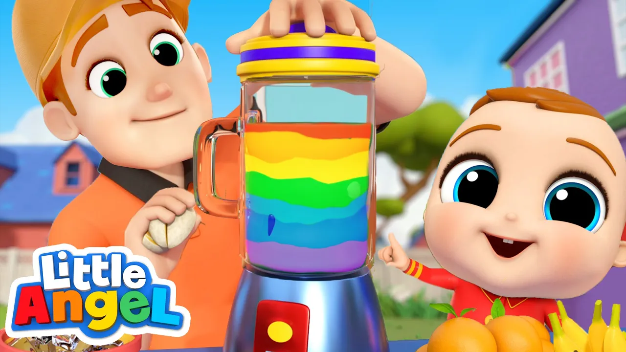 Juice Song | Learn Colors | Little Angel Kids Songs & Nursery Rhymes background