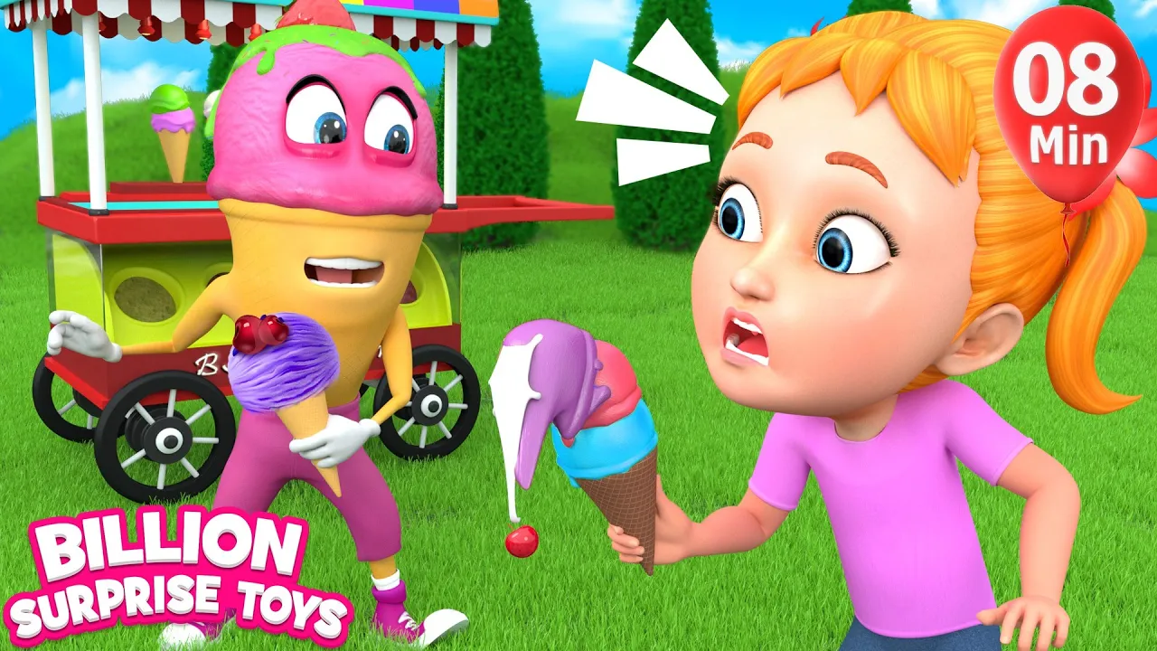 Ice Cream Song at the Park - BillionSurpriseToys Nursery Rhymes, Kids Songs background