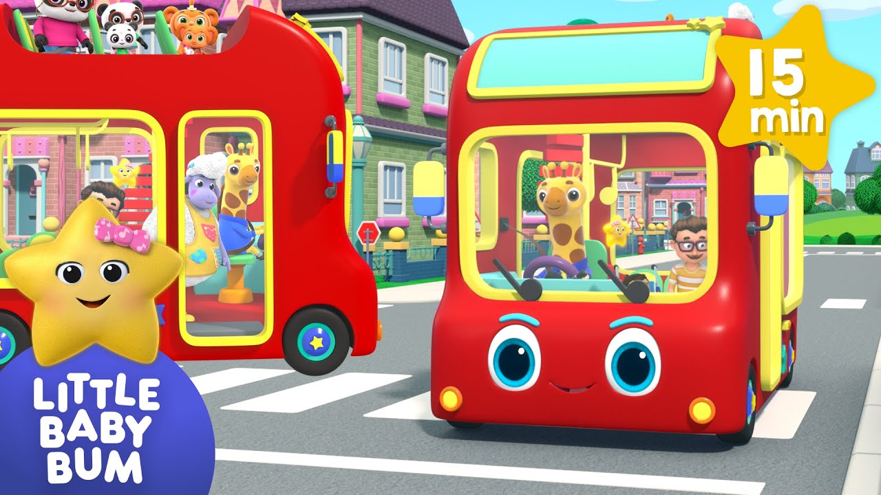 Wheels on the bus ⭐ Cute Baby Songs