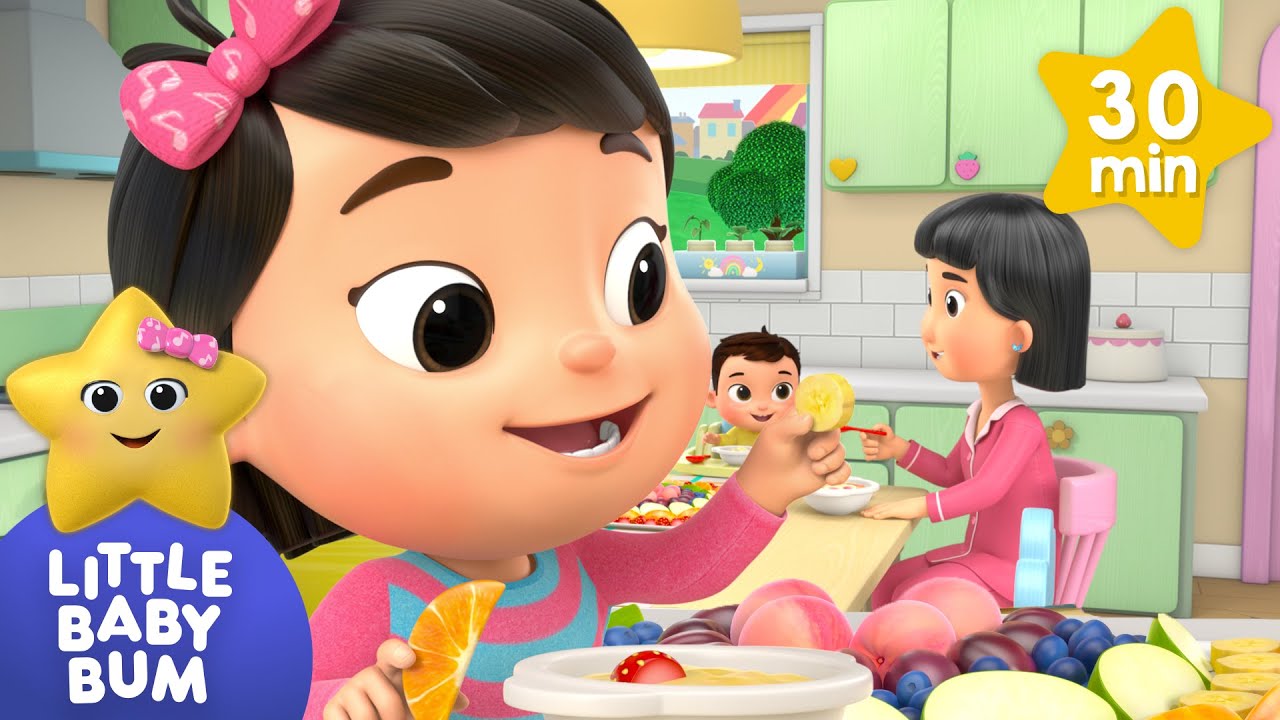 Rainbow Colors - Yummy Fruits ⭐ 30 min of Little Baby Bum Nursery Rhymes | ABC & 123 Baby Songs