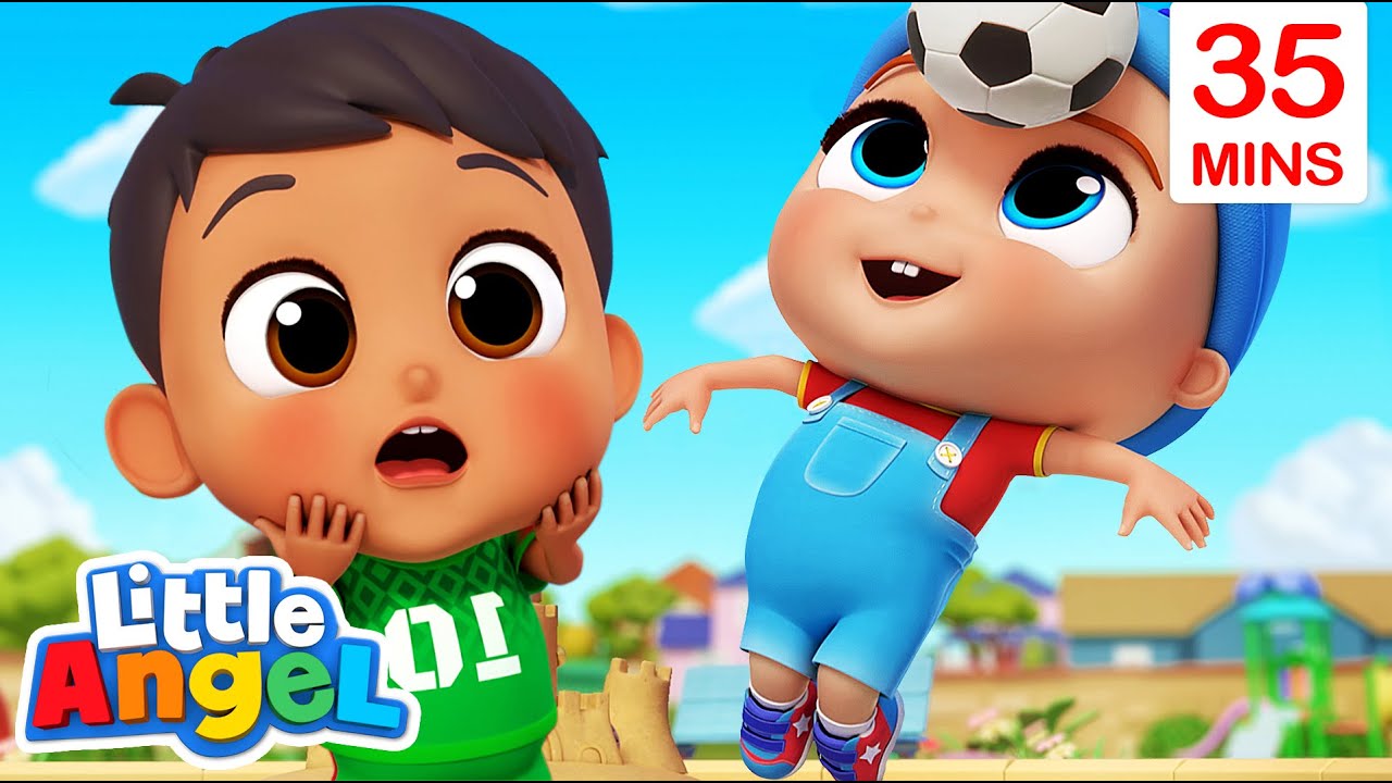 Playground Challenges and Adventure Songs | Little Angel Kids Songs & Nursery Rhymes