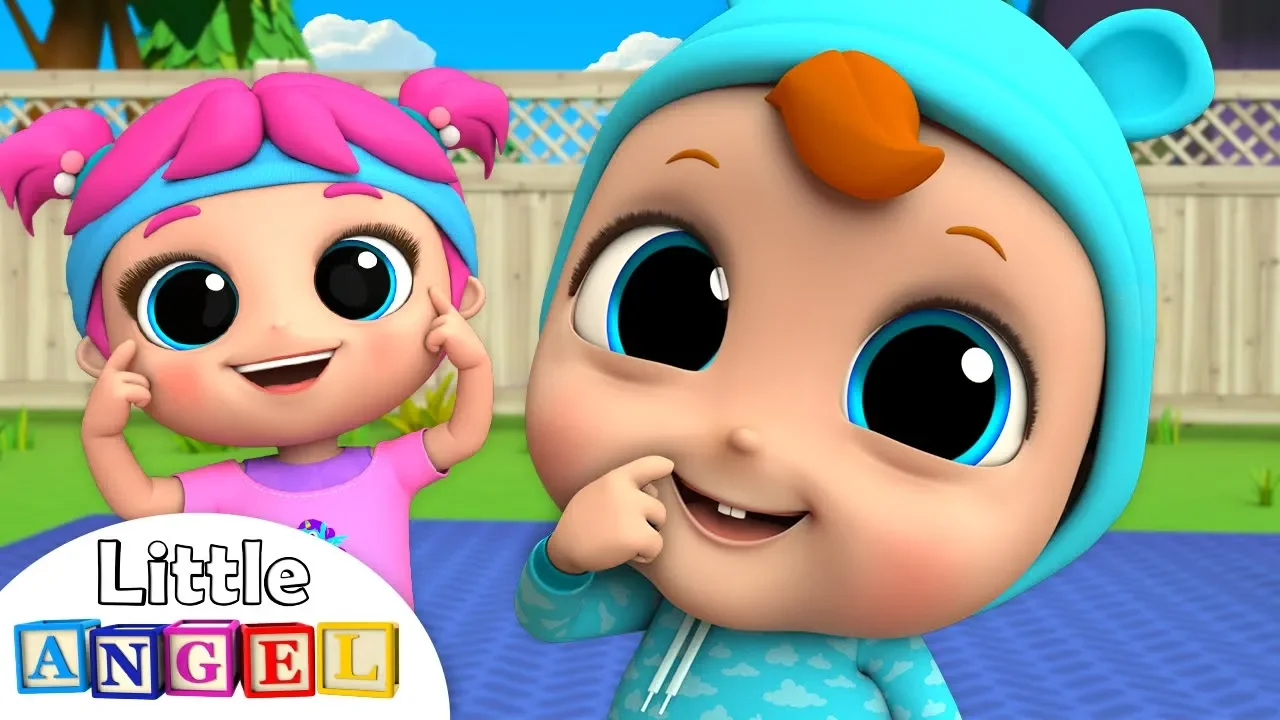 Head Shoulders Knees and Toes | Kids Songs and Nursery Rhymes by Little Angel background