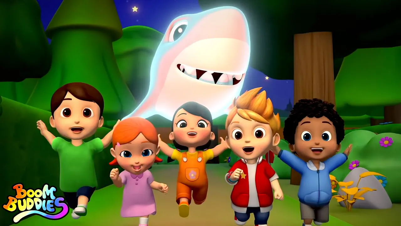 Scary Flying Shark | Halloween Songs for Kids | Children's Nursery Rhymes | Spooky Cartoon - Kids Tv