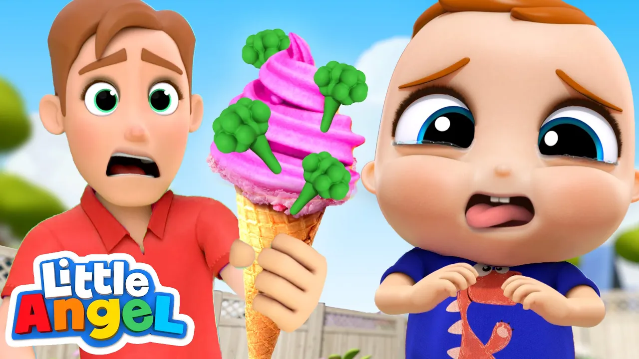 Do You Like Broccoli Ice Cream | Yucky Song! | Little Angel Kids Songs & Nursery Rhymes background