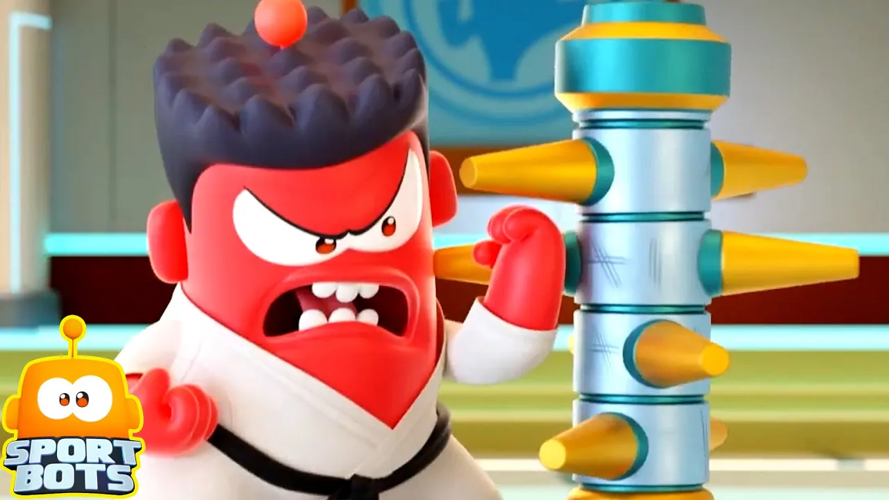 Training Dummy - Funny Cartoon Show for Kids by Sportbots background