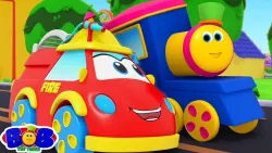 Wheels On The Firetruck + More Nursery Rhymes & Kids Songs by Bob The Train