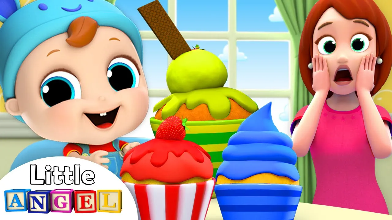 Baby's Snack Time! | Muffin Man Song | Nursery Rhymes by Little Angel background