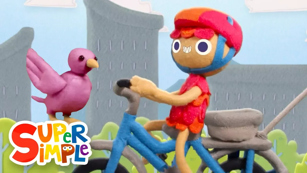 10 Little Bicycles | Kids Songs | Super Simple Songs background