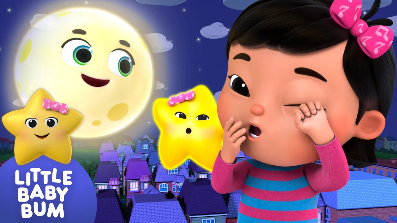 The Moon and the Stars! Baby Lullaby ⭐Mia's Sleepy Time! LittleBabyBum - Nursery Rhymes for Kids