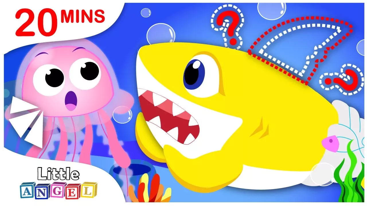 Where is my Fin 2, Milkshake Song, Yum Yum Vegetables, Nursery Rhymes by Little Angel