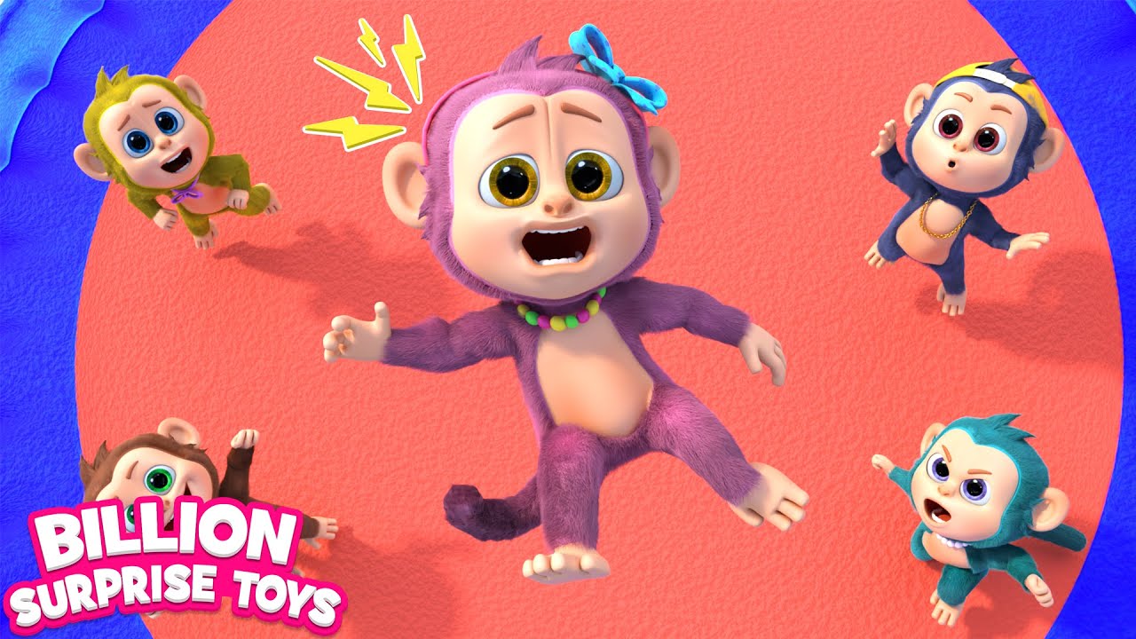 Five Little Monkeys Jumping in the Park - BillionSurpriseToys Nursery Rhymes & Kids Songs background