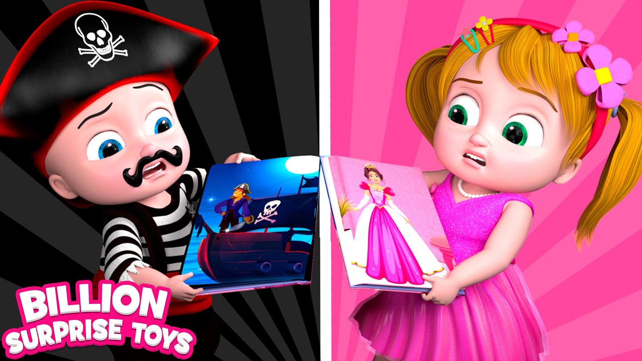 Get ready to have fun on the black vs pink challenge by Johnny and Dolly. Funny Show for Kids background