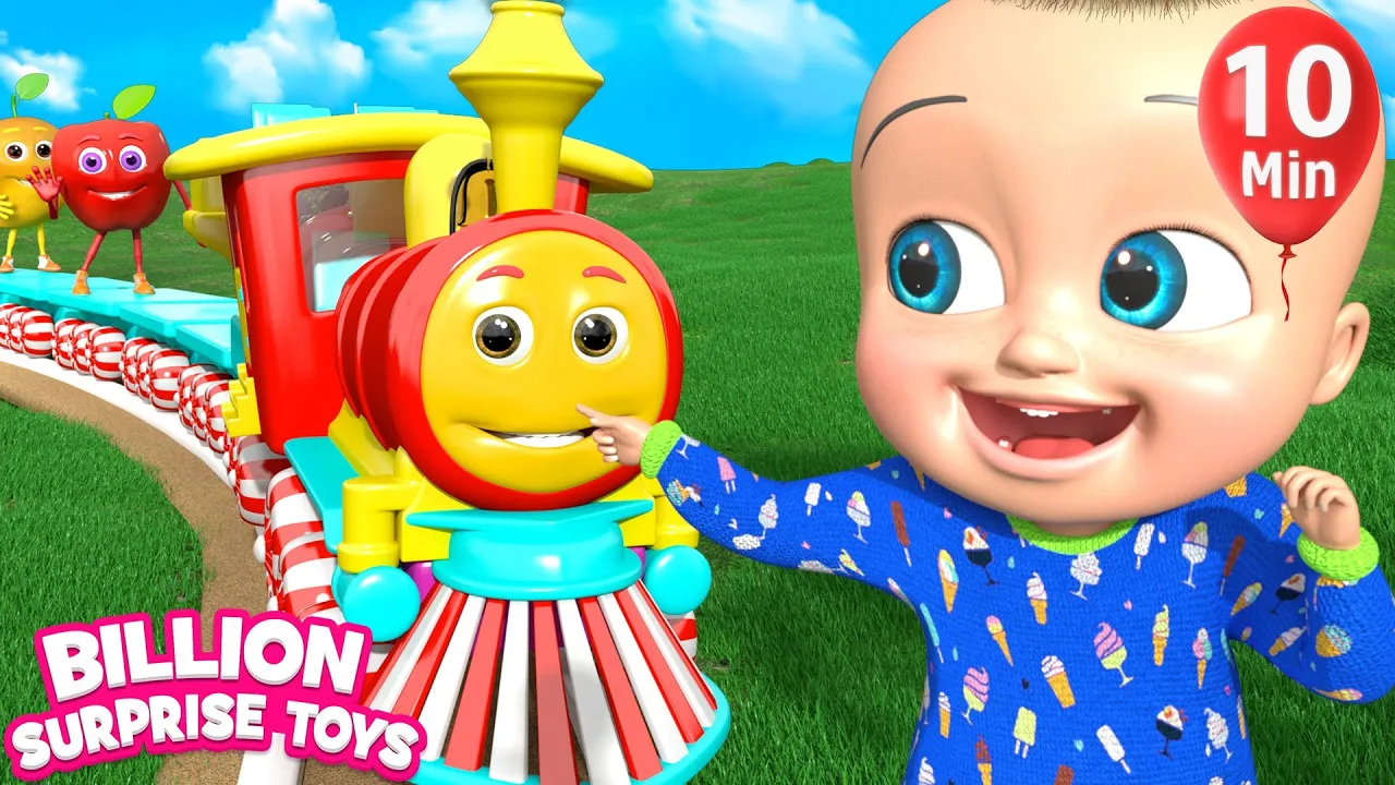 The train is Coming Song - BillionSurpriseToys Nursery Rhymes, Kids Songs