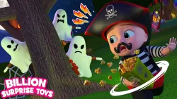A Halloween Night Plan to Trick Naughty Thieves - BillionSurpriseToys Nursery Rhymes, Kids Songs