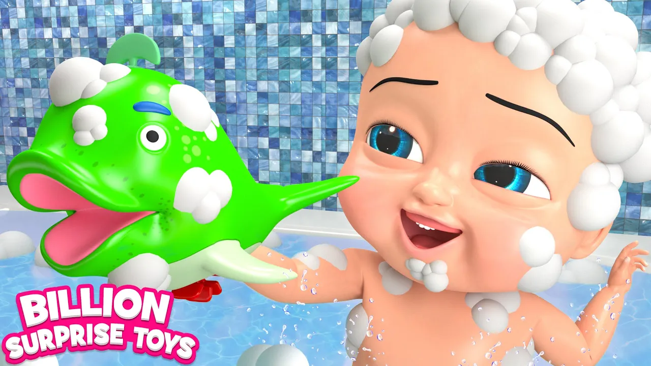 Bubble Bath Time - BillionSurpriseToys Nursery Rhymes, Kids Songs background