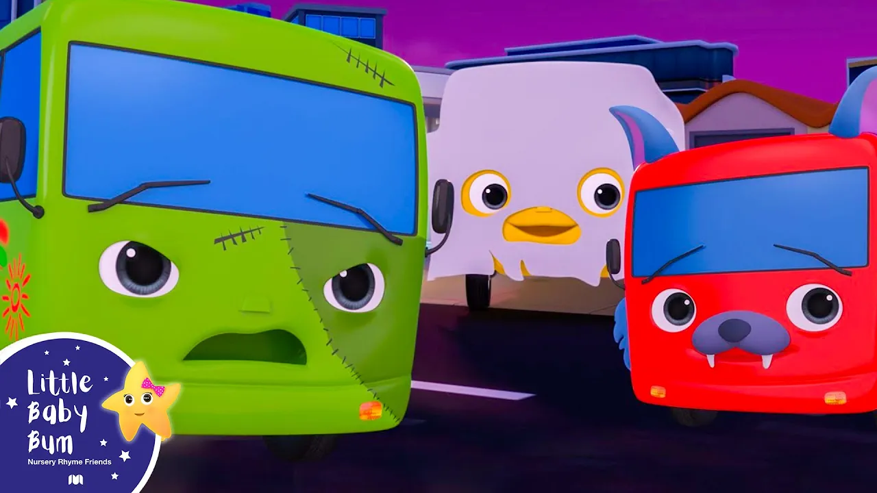 Halloween Wheels On The Bus! | Little Baby Bum - Nursery Rhymes for Kids | ABCs & 123s background