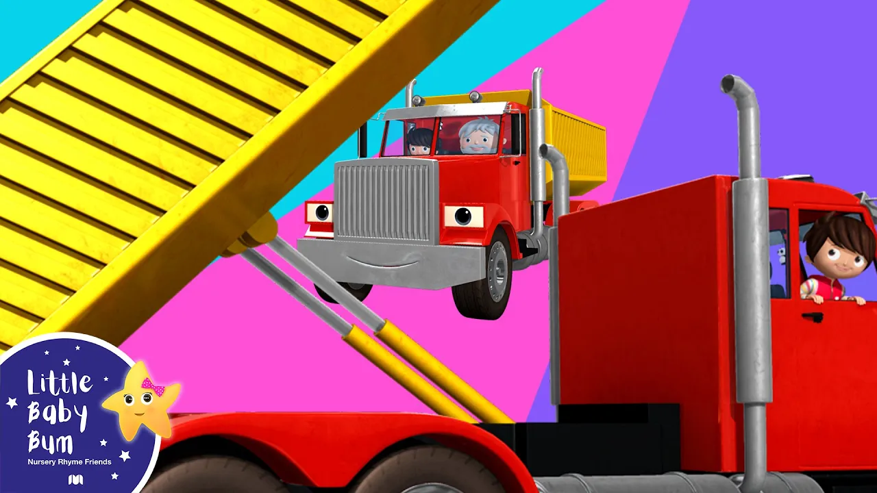 ABC Buses and Trucks! | Little Baby Bum - Nursery Rhymes for Kids | Baby Song 123 backdrop