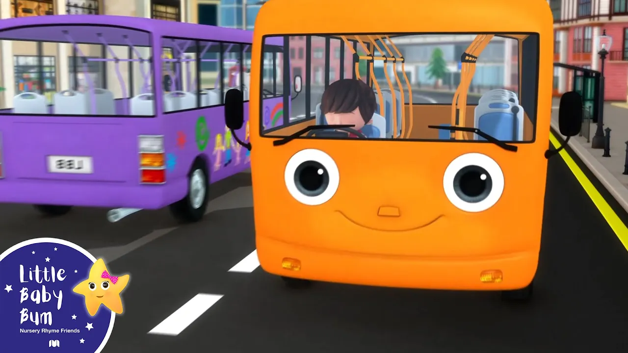 Color Buses Go Round! | Little Baby Bum - Nursery Rhymes for Kids | Baby Song 123 background
