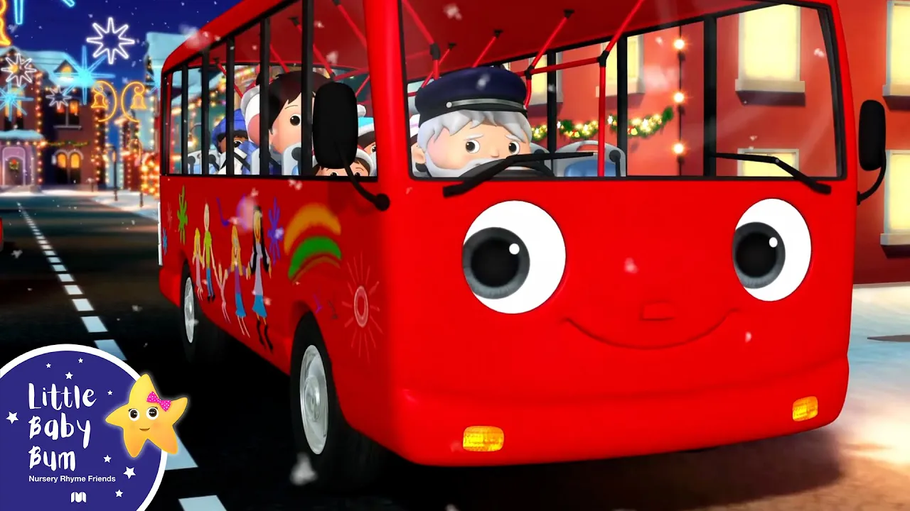Wheels On The Christmas Bus, Snow Angels | Little Baby Bum - Nursery Rhymes for Kids | Baby Song 123 background
