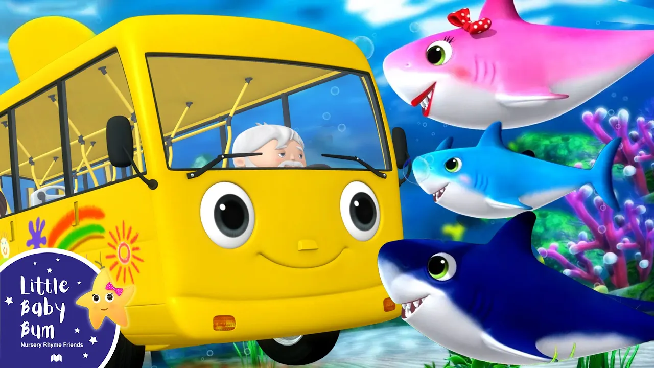 Wheels On The Bus - Under the sea! | Little Baby Bum - Classic Nursery Rhymes for Kids backdrop