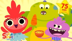 There's A Monster In My Tummy | + More Kids Songs | Super Simple Songs
