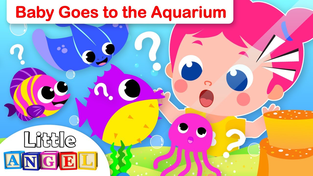 Baby Visits the Aquarium | Kids Songs & Nursery Rhymes by Little Angel background