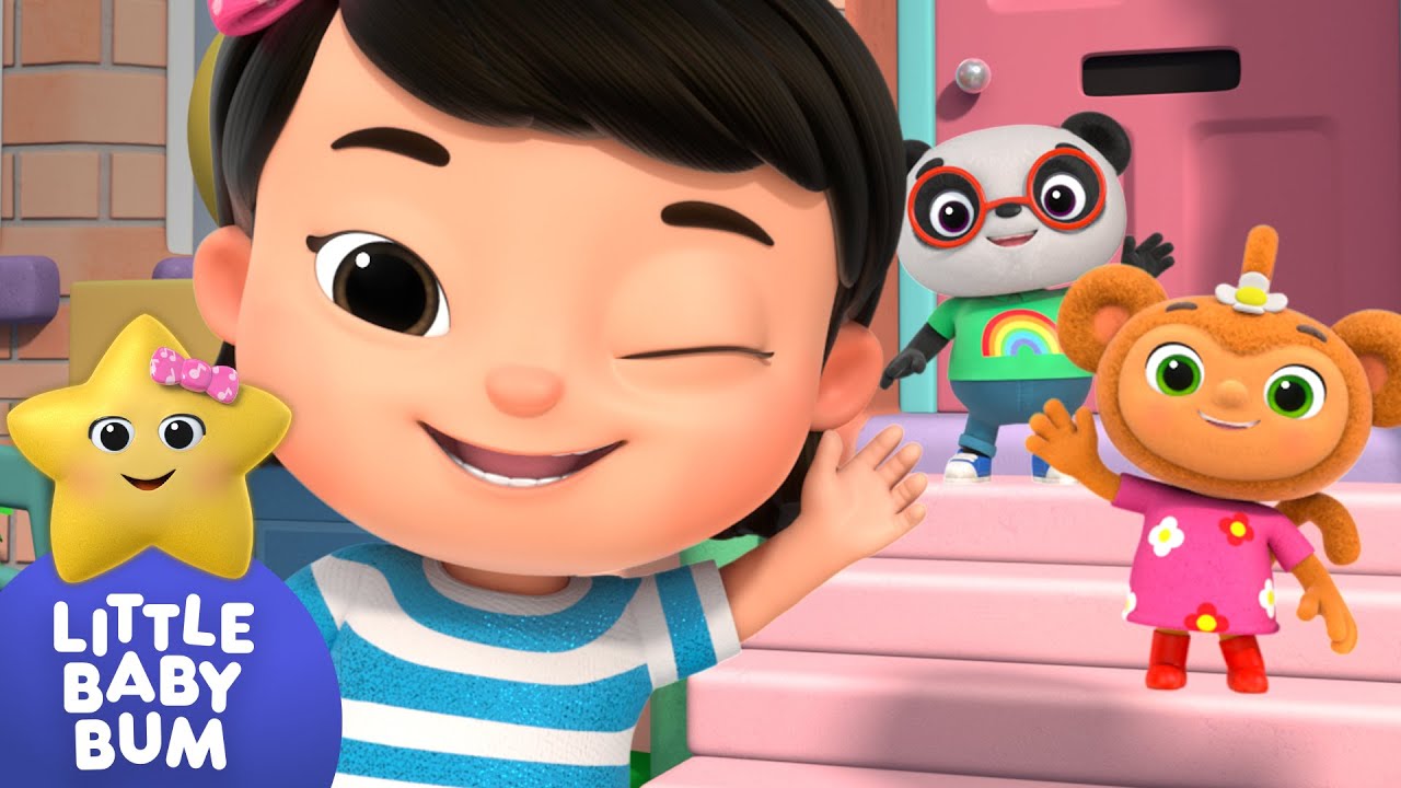 This is the Way We Say Hello⭐ Mia's Learning Time! Little Baby Bum - Nursery Rhymes for Kids background