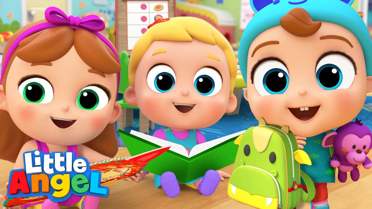 School Is So Much Fun! | Little Angel Kids Songs & Nursery Rhymes background