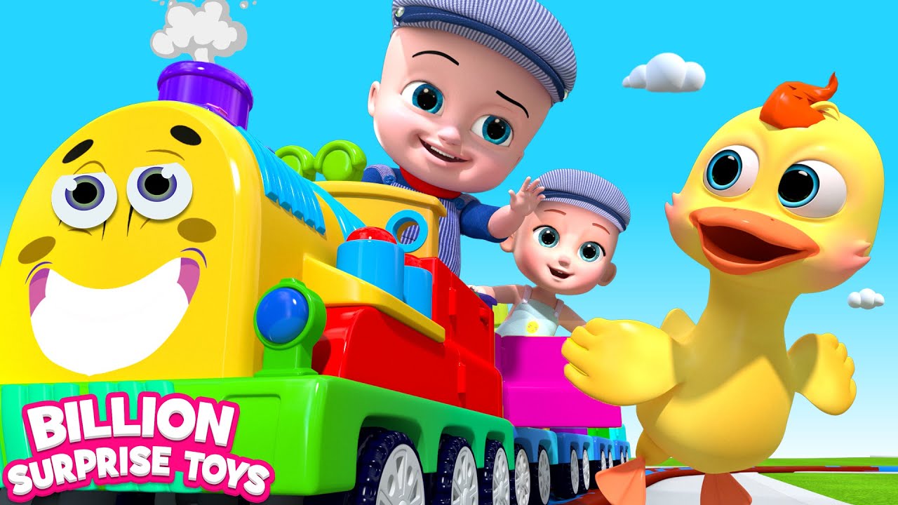Yes Yes Playground Pretend Play with Toy Train! - Outdoor Playground Story for Kids Ep:1