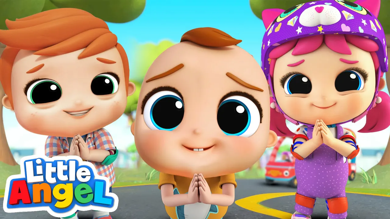 Please And Thank You Song | Little Angel Kids Songs & Nursery Rhymes background