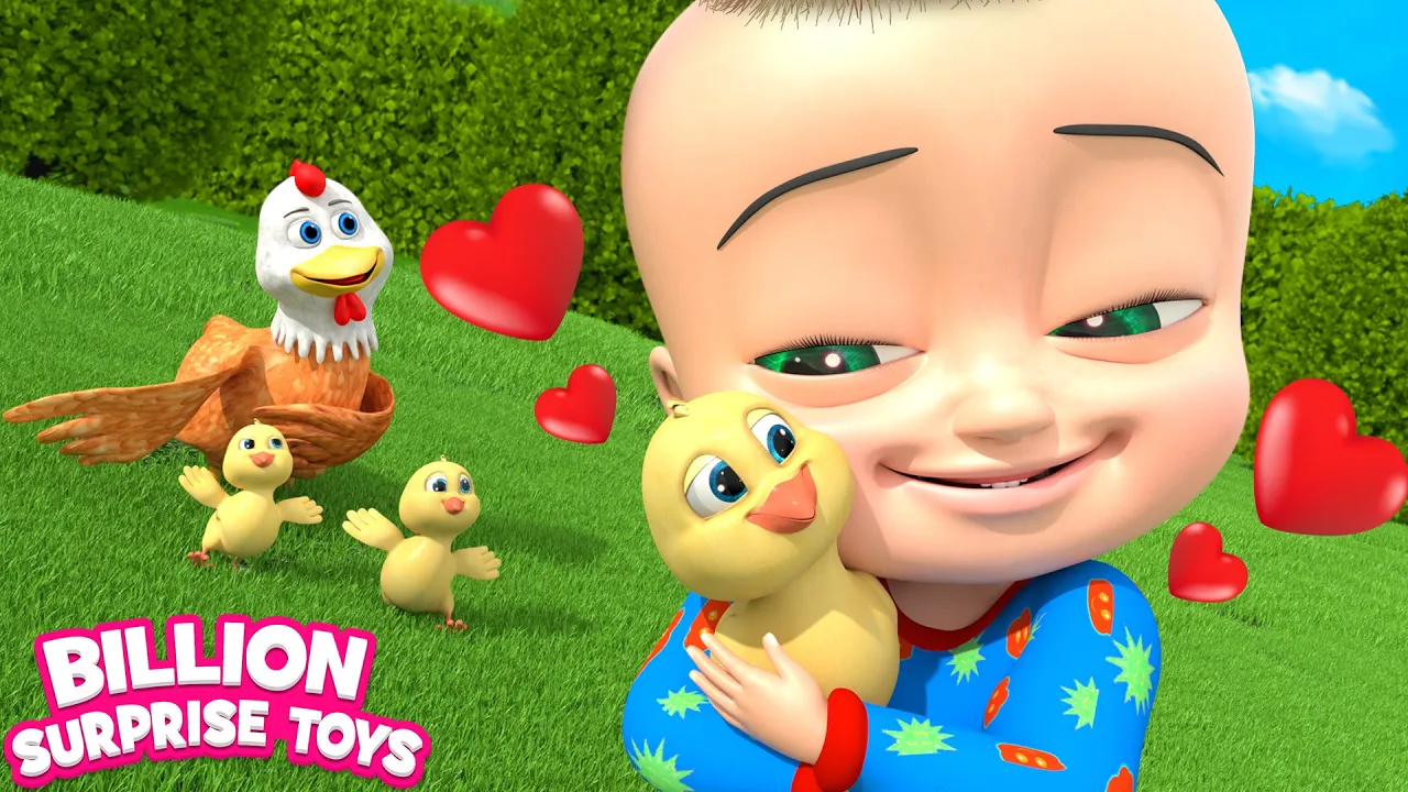 Little Chick in the Egg - BillionSurpriseToys Nursery Rhymes, Kids Songs background