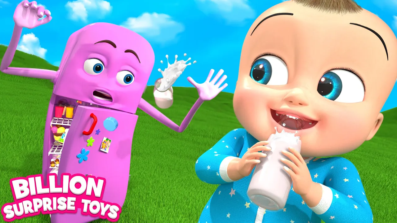 Robo Refrigerator Playtime - BillionSurpriseToys Nursery Rhymes, Kids Songs background