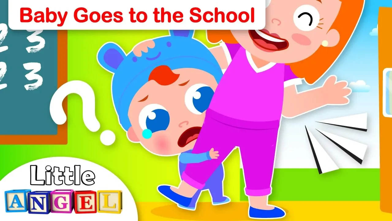 First Day at School | Baby Goes to School | Kids Songs by Little Angel background