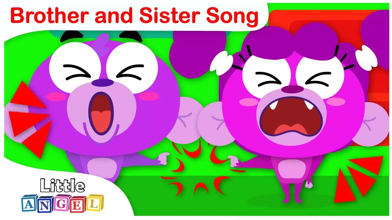Brother and Sister Song, No No Manners, Apples and Bananas| Kid Songs by Little Angel background