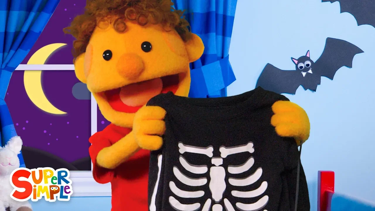 This Is The Way We Trick Or Treat | featuring The Super Simple Puppets background