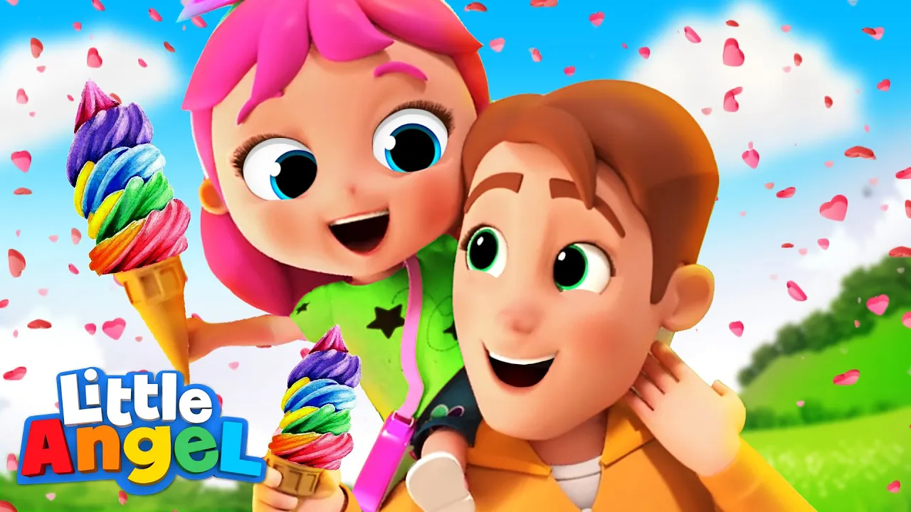 Daddy Song (Fathers Day) | Little Angel Kids Songs & Nursery Rhymes background