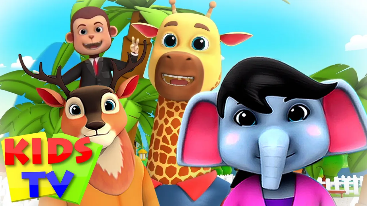 Zoo Song | We Are Going To The Zoo | Animal Sound Song | Junior Squad | Kids Tv background
