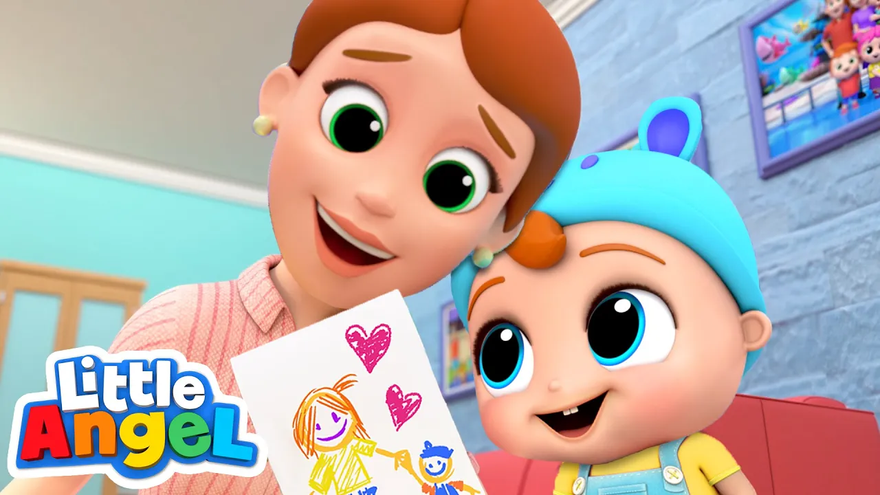I Love You Mommy! | Little Angel Kids Songs & Nursery Rhymes background