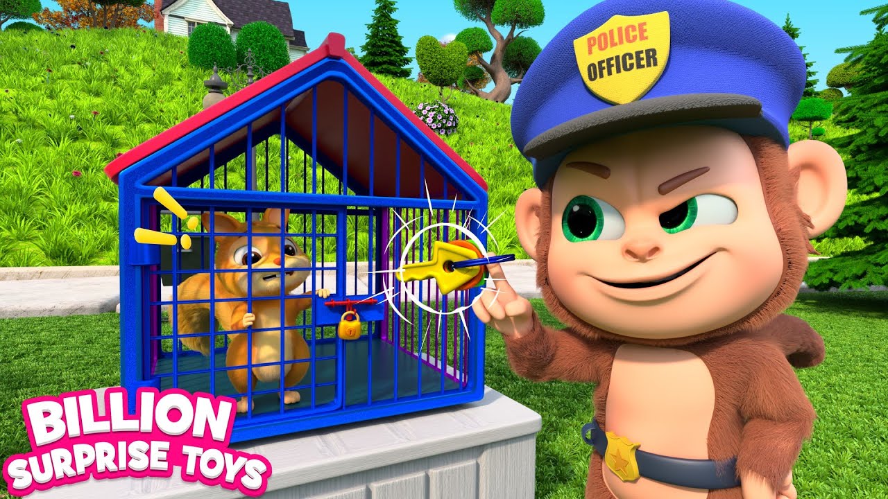 Let’s Trick Monkey in the Escape Room Challenge | Fun Playtime Story For Kids background