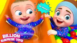 Kids are having a lot of fun with inflatable toys and bounce houses! BillionSurpriseToys Learn