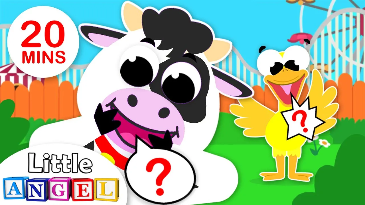 What Does the Animal Say | Animal Sounds | Songs for Kids & Nursery Rhymes by Little Angel