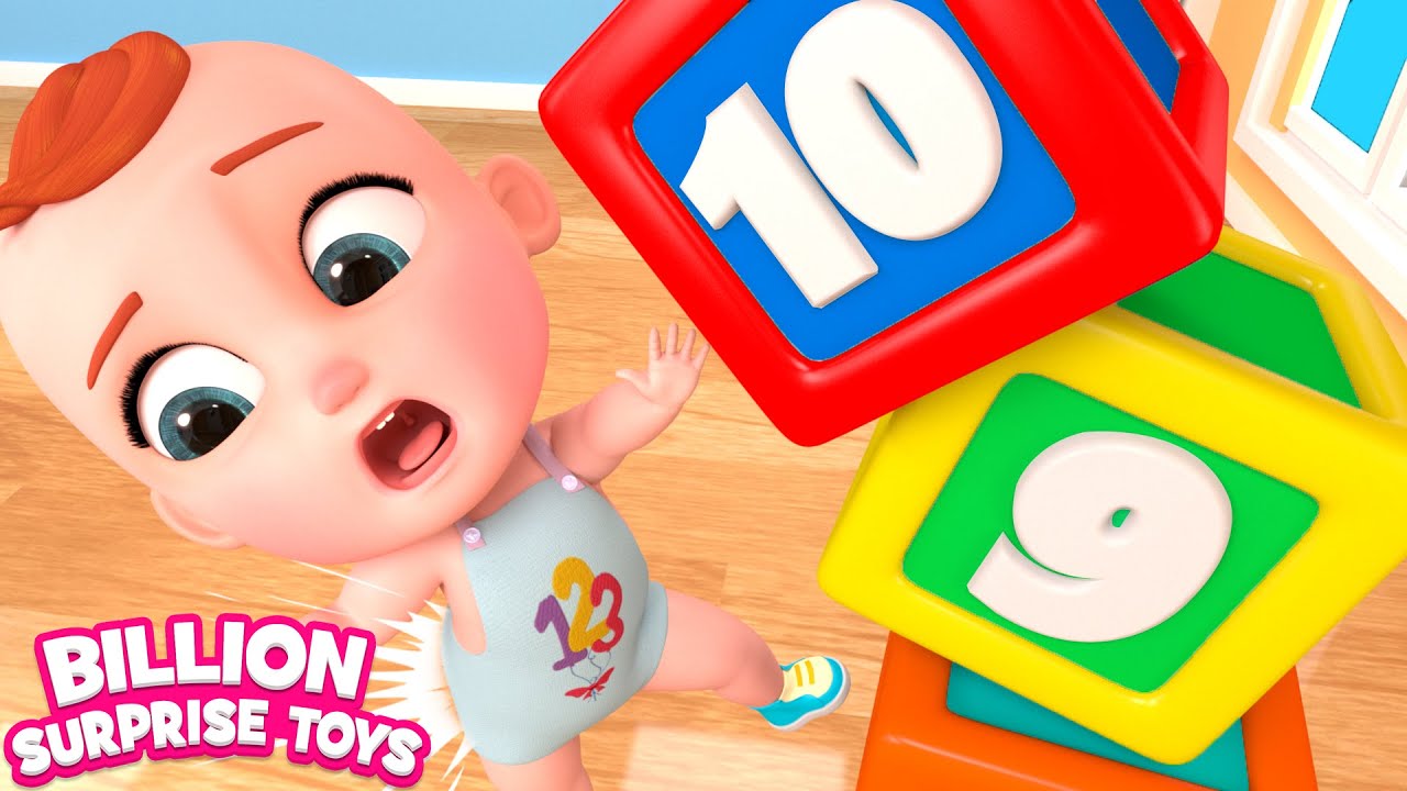 Baby Zay plays with Giant Inflatable Balloon Toys and Cars ABC & 123